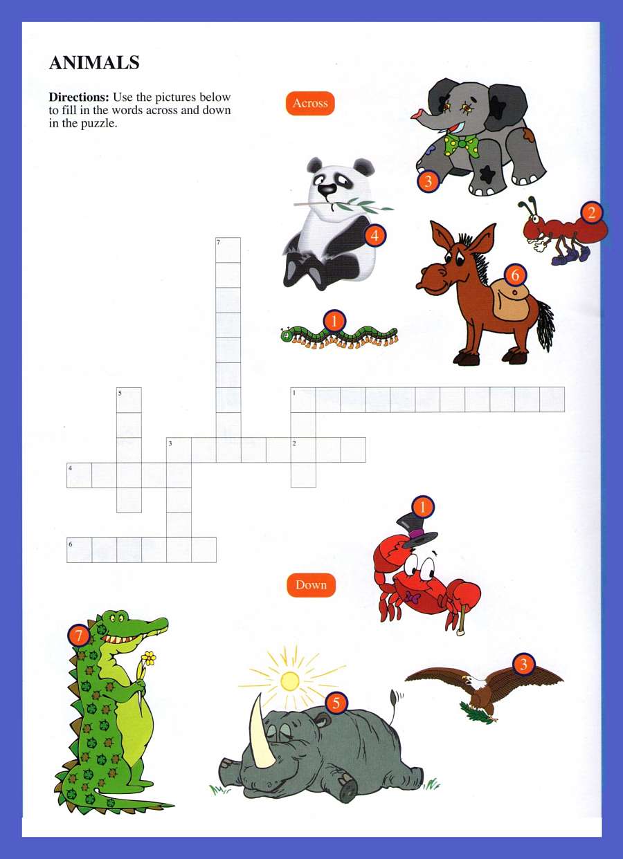animals crossword 2