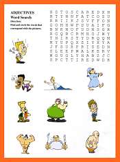 Adjectives WordSearch Game
