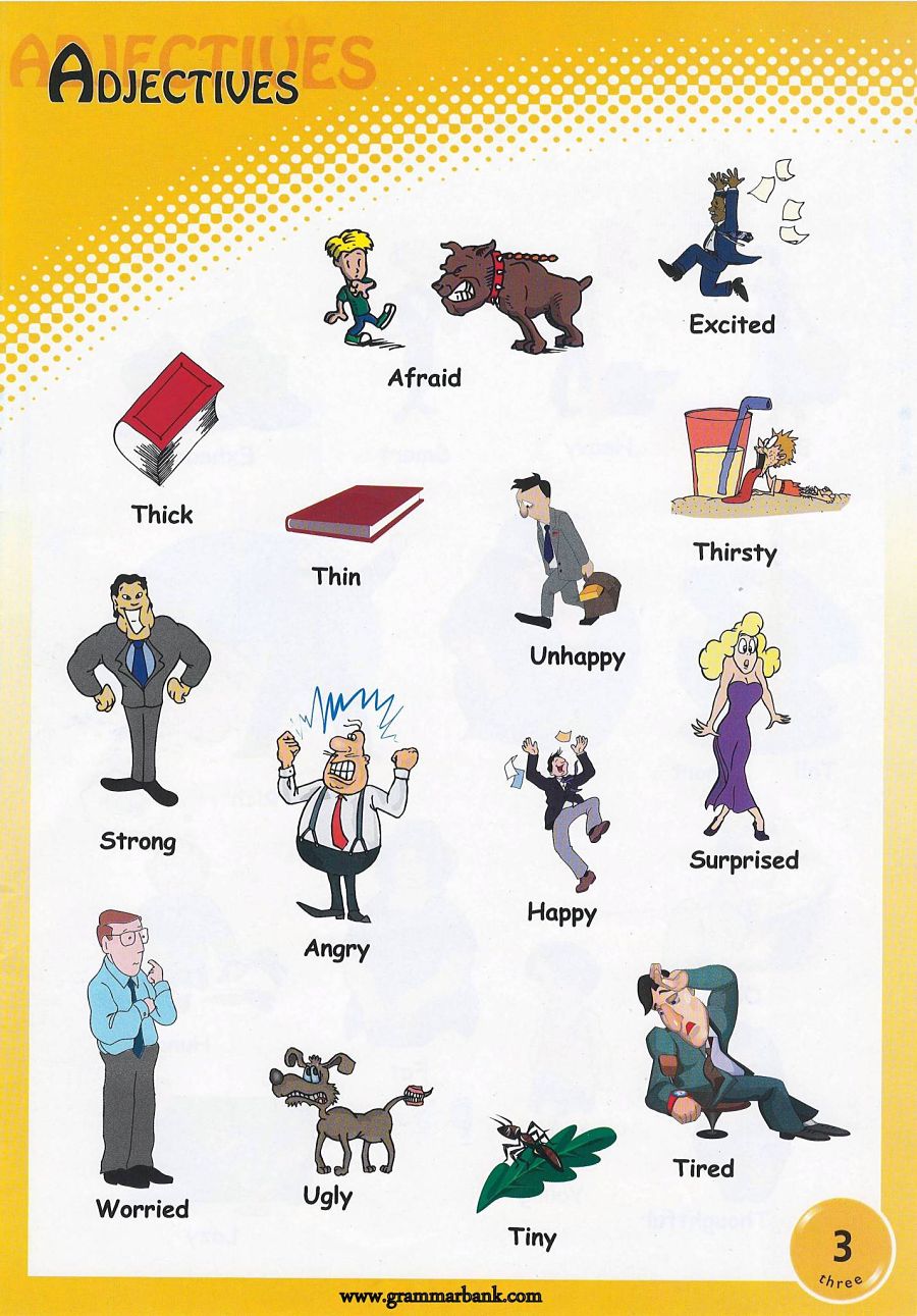 Adjectives Pictures Download and Print