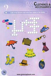 Clothing and Accessories crossword for kids