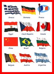 Paises y Banderas en Ingles