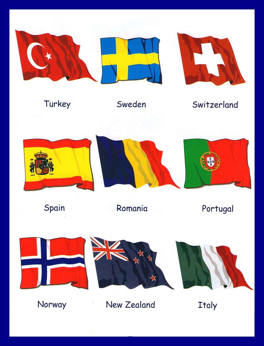 Ülke bayrakları İngilizce