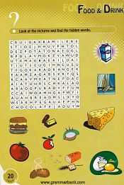 Food and Drinks wordsearch for kids