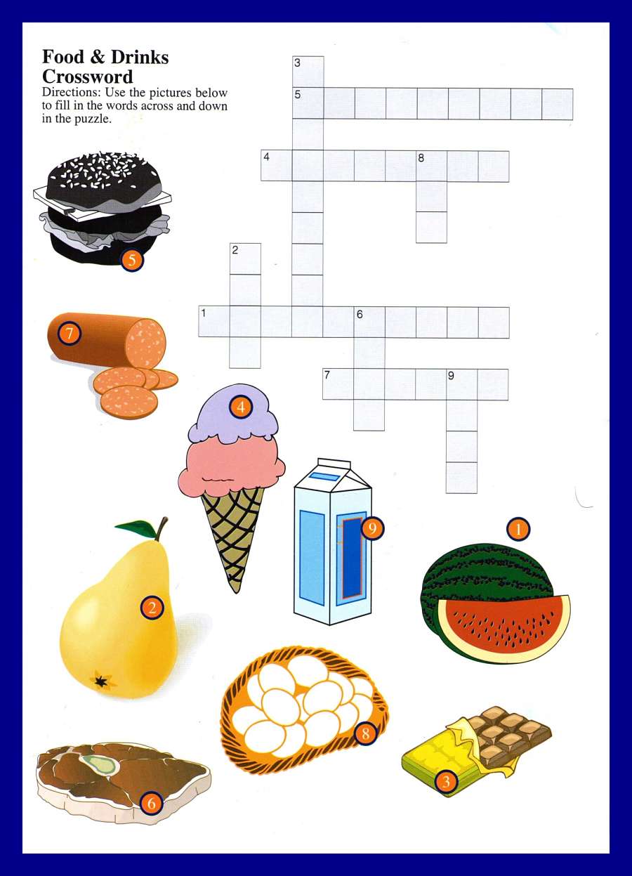 food drinks crossword