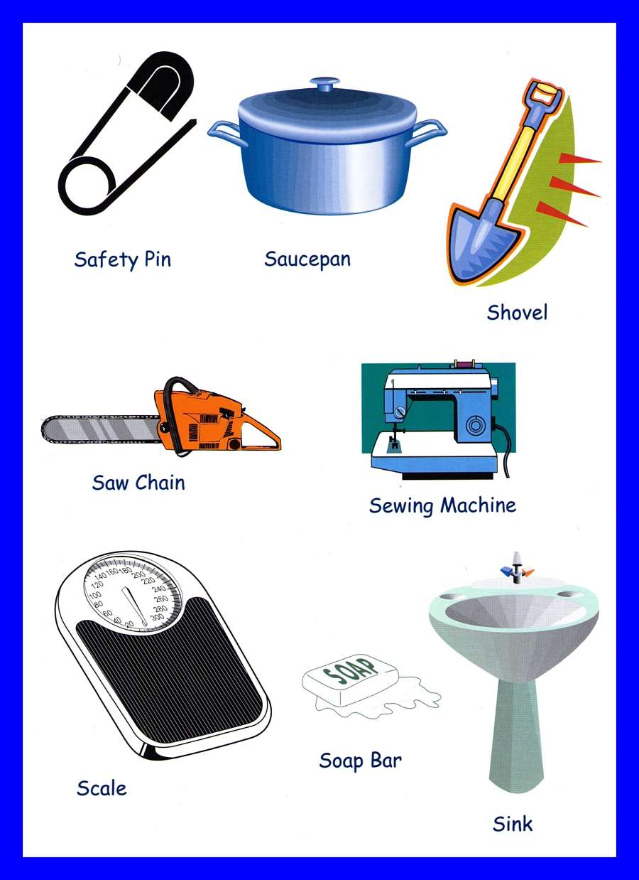 Household Items Vocabulary For Kids