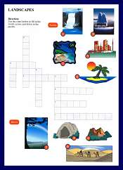 Landscape Vocabulary Crossword