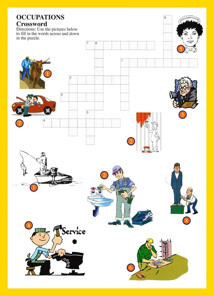 occupations crossword