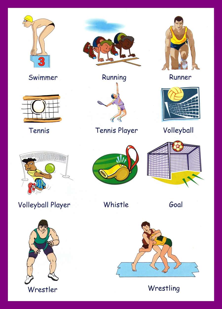 Sports Vocabulary With Pictures