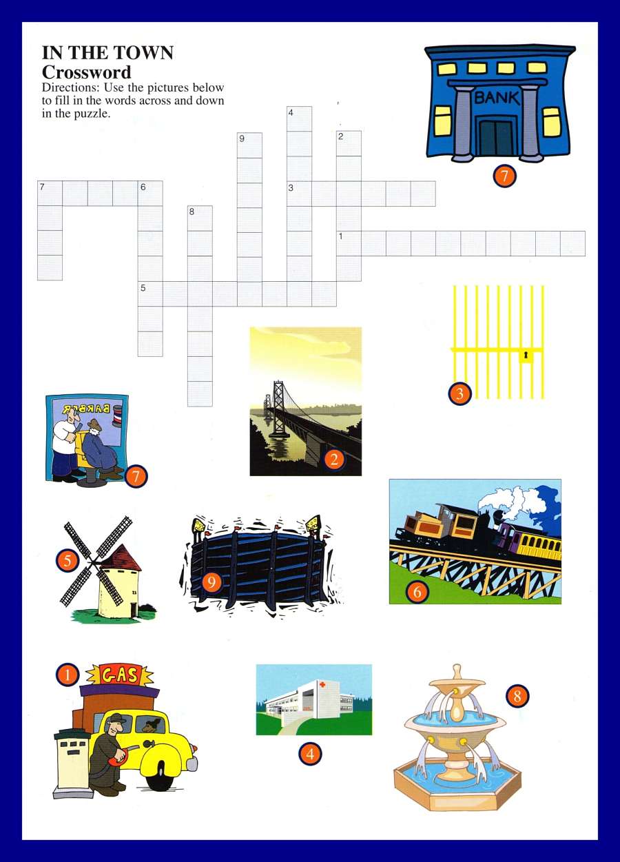 town vocabulary crossword