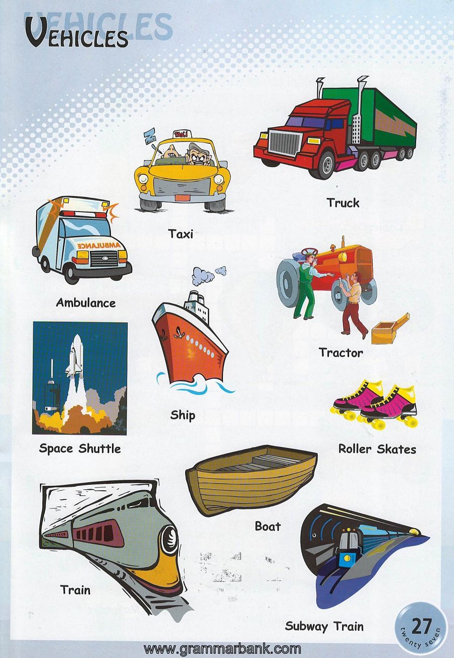 Vehicle Names / Transportation Vocabulary