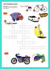 Transportation Crossword For Kids