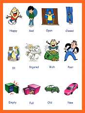 Adjectives Pictures Describing Vocabulary