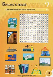 Buildings and Places Wordsearch