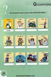 Occupations words puzzle for kids
