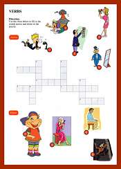 Verbs CrossWord ESL