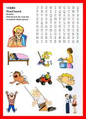 Verbs WordSearch For ESL Kids